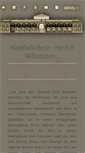 Mobile Screenshot of markthalleberlin.com